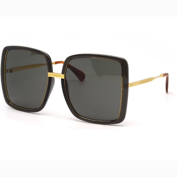 NEW GUCCI GG0903S 001 GREY GOLD GUCCI WOMEN SUNGLASSES